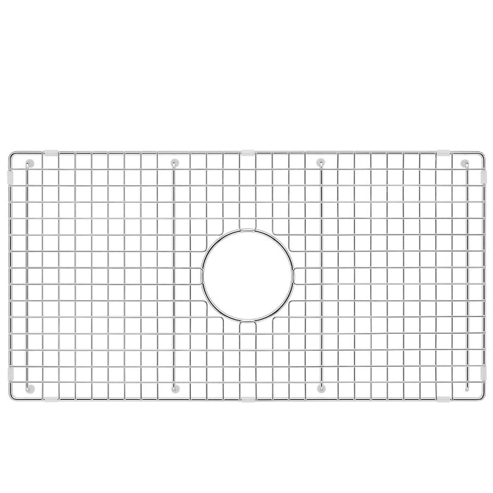 Sink Bottom Grid 28X15 Center Drain Left To Right 27.56" x Front To Back 14.53" With Corner 0.39-in HSW-C2815