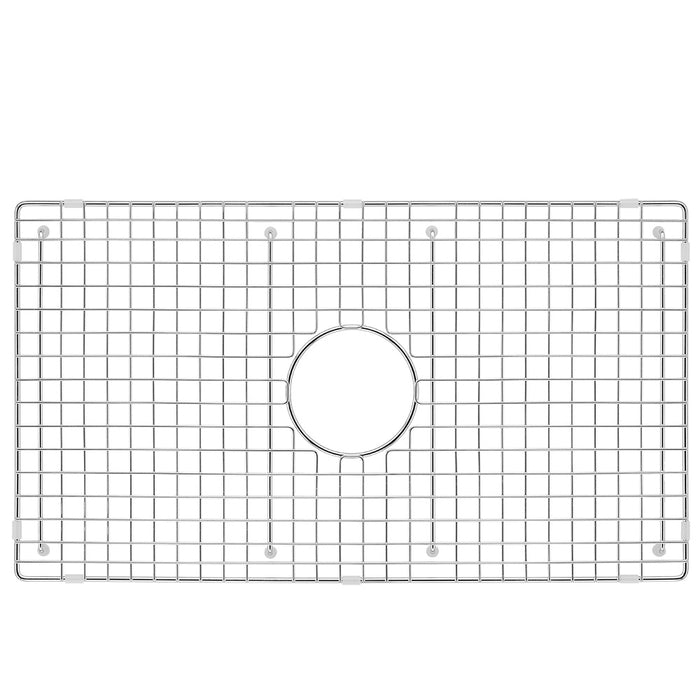 Kitchen Sink Grids 28X16 Center Drain Left To Right 27.48" x Front To Back 15.51" With Corner 0.39-in HSW-C2816