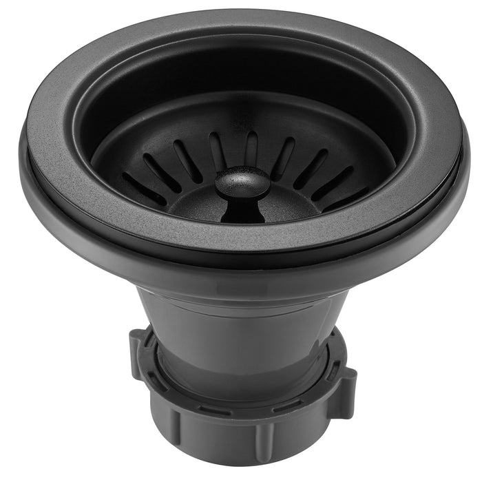 3.5-Inch Kitchen Sink Strainer Assembly, 304 Stainless Steel, Classic design with Removable Stopper