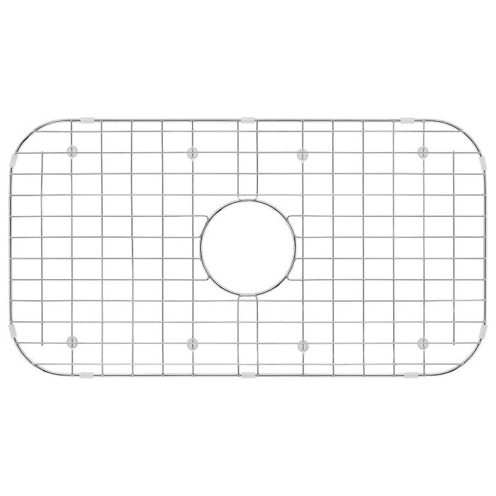 Sink Protector 26X14 Center Drain Left To Right 26.06" x Front To Back 14.06" With Corner 3.5-in SWL-C2614
