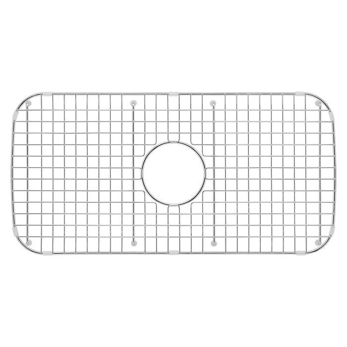 Sink Bottom Grid 26X13 Center Drain Left To Right 26.14" x Front To Back 12.99" With Corner 2.5-in SW-C2613
